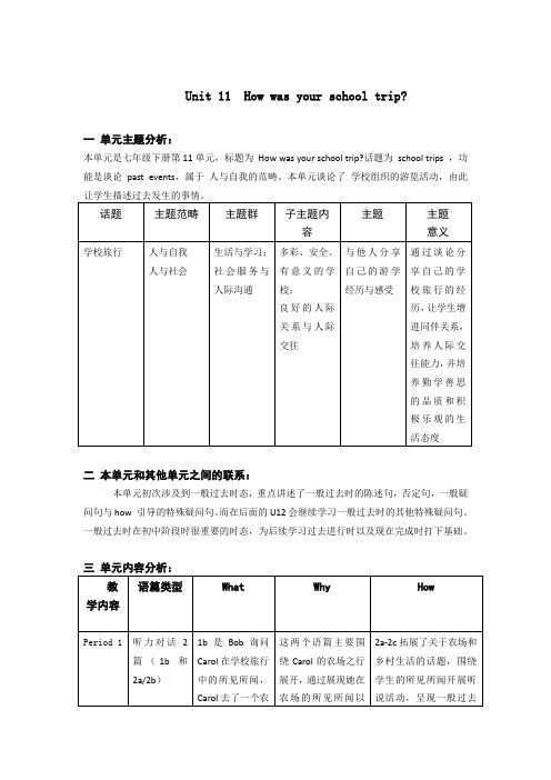 初中英语七年级下册Units 11-12知识汇总 