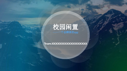 二手市场创意创业计划[优质PPT]