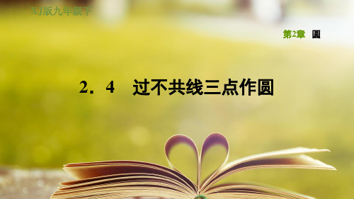 湘教版九年级数学下册第二章2.4过不共线三点作圆