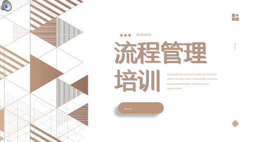 2020年公司高层管理流程培训讲座ppt