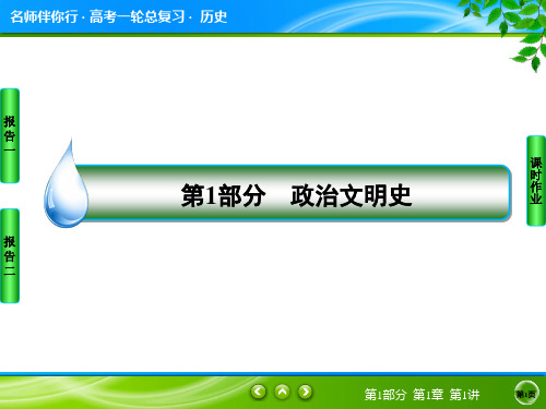 2020届名师伴你行高考历史人教版大一轮复习(课件+检测及详解) (1)