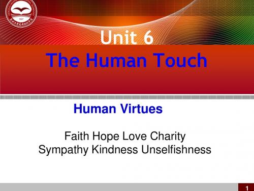 Unit 6 The Human Touch