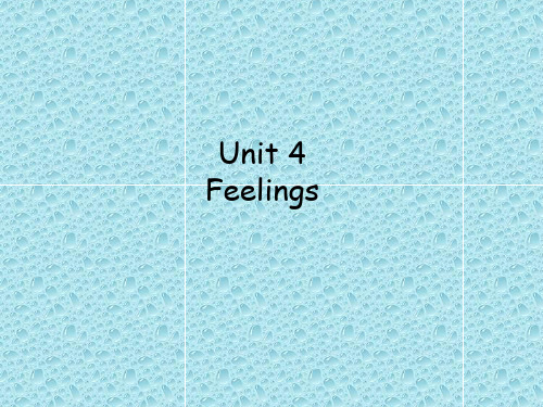 人教版新起点第六年级上册Unit 4 Feelings 课件
