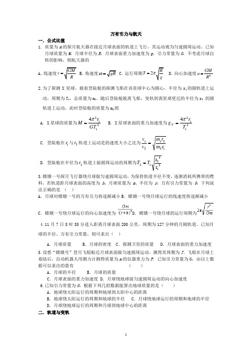 万有引力与航天