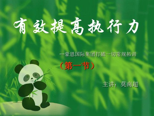 如何有效提高执行力(PPT43页)