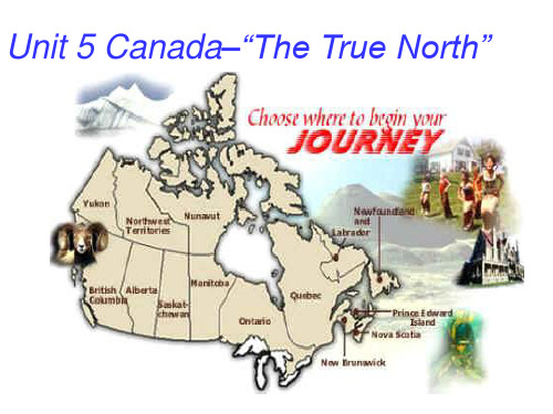 人教新课标 高中英语必修三 Unit 5 Canada-The true north课件