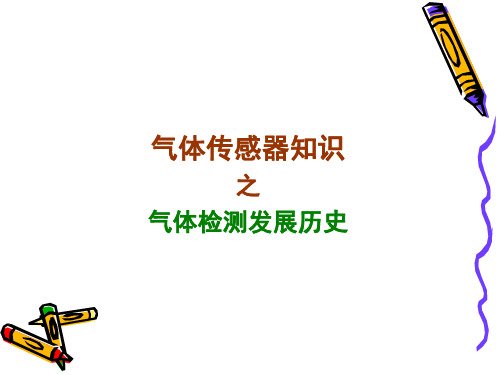 气体检测历史