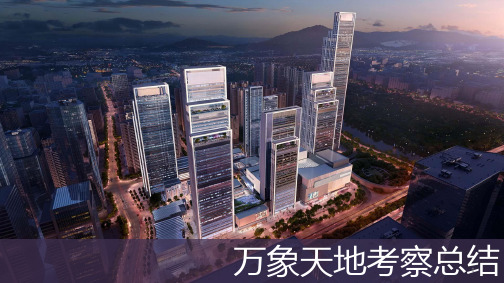 (参考幻灯片)深圳万象天地考察总结