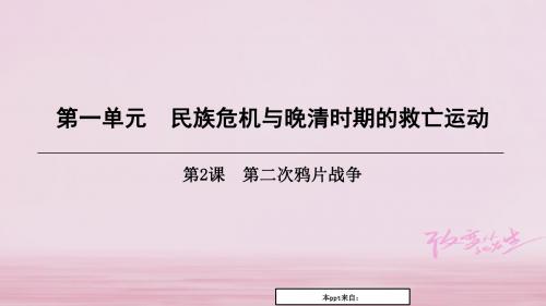 八年级历史上册第1单元民族危机与晚清时期的救亡运动第2课第二次鸦片战争课件北师大版_20-