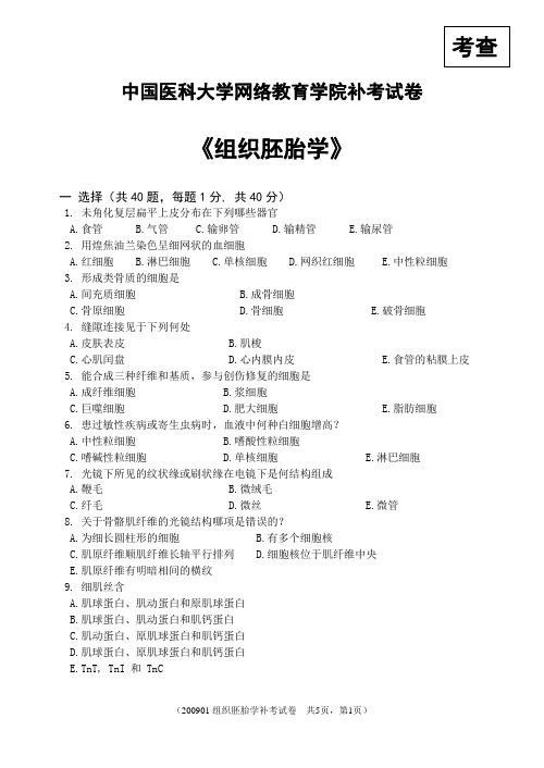 组织胚胎学