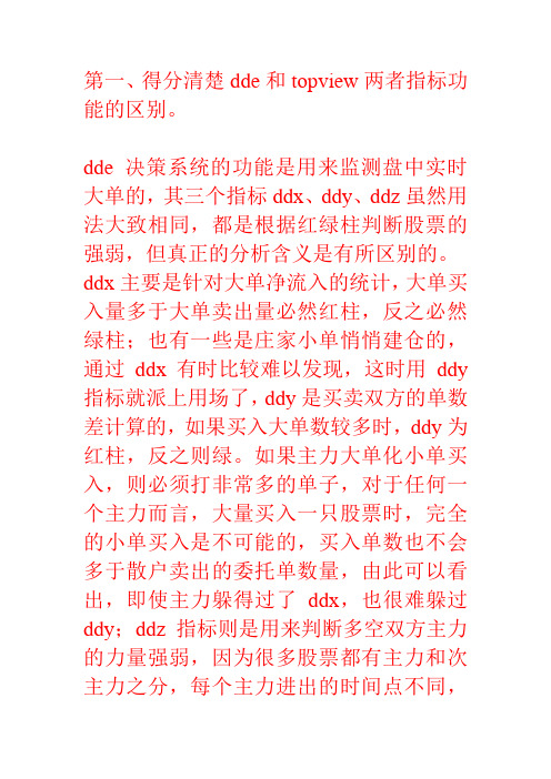 绝佳的DDX和赢富TOP使用经验
