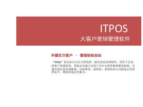 大客户销售管理软件(ITPOS)