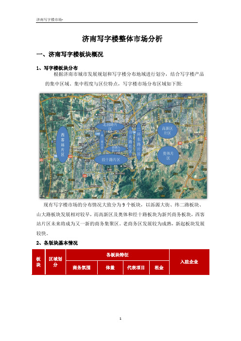 济南写字楼整体市场分析(pdf 29页)