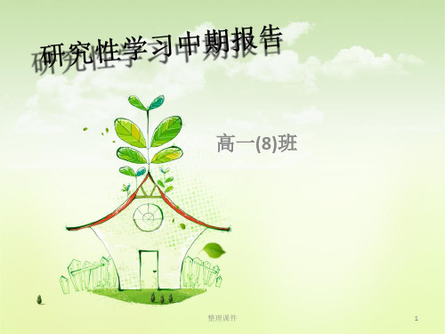 研究性学习中期报告