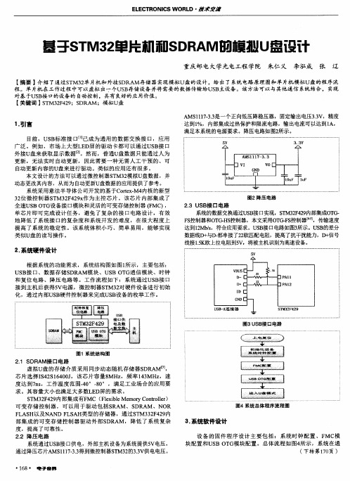基于STM32单片机和SDRAM的模拟U盘设计