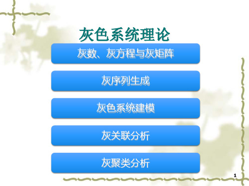 灰色系统理论-3