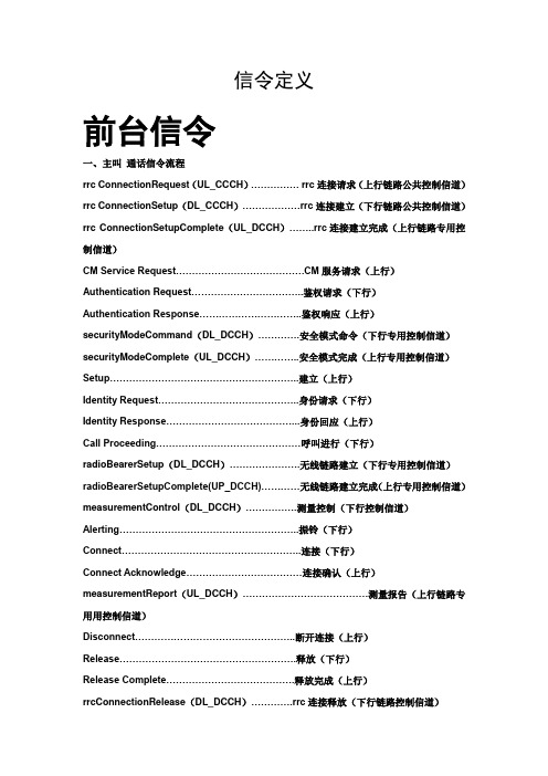 TD-scdma信令解析