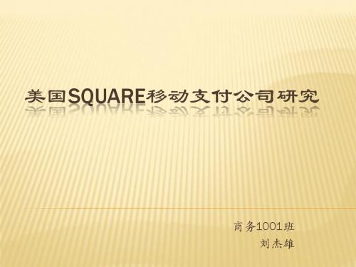 Square美移动支付公司案例