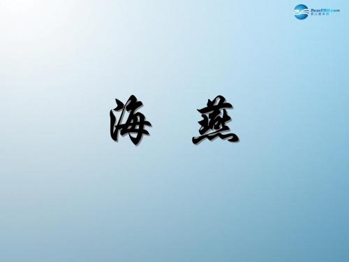 八年级语文下册 第二单元 第9课《海燕》课件 新人教版