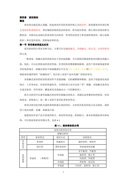 泵选型(密封篇)