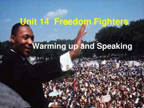 高二英语unit14-Freedom-Fighters(201909)