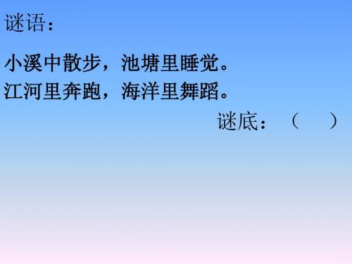 二年级上册《我是什么》