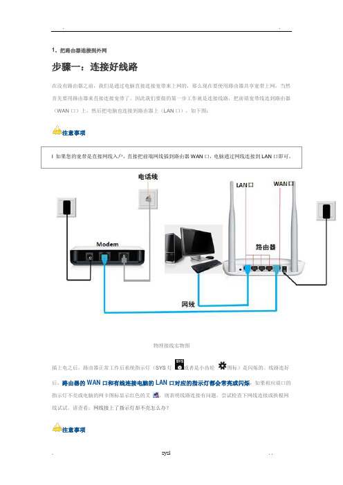 水星路由器设置说明完全版(带图)