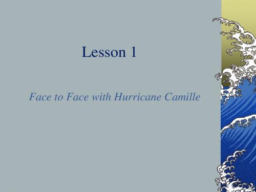 unit 1 Face to Face with Hurricane Camille