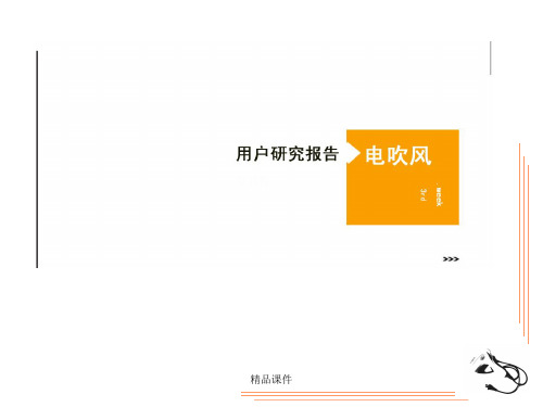 电吹风用户报告ppt课件