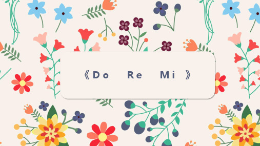 音乐湘文艺版二年级上册《(听赏)DO RE MI》课件公开课