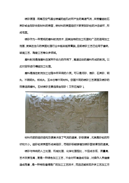 什么是石材喷砂