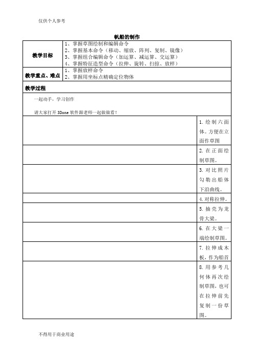 3Done 帆船的制作教程
