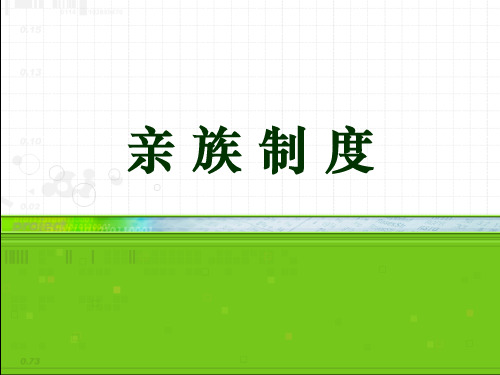 亲族制度
