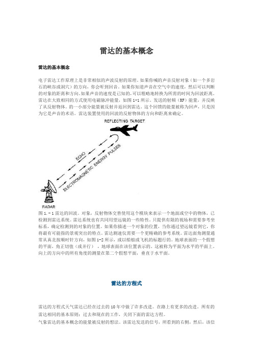 雷达的基本概念和方程式