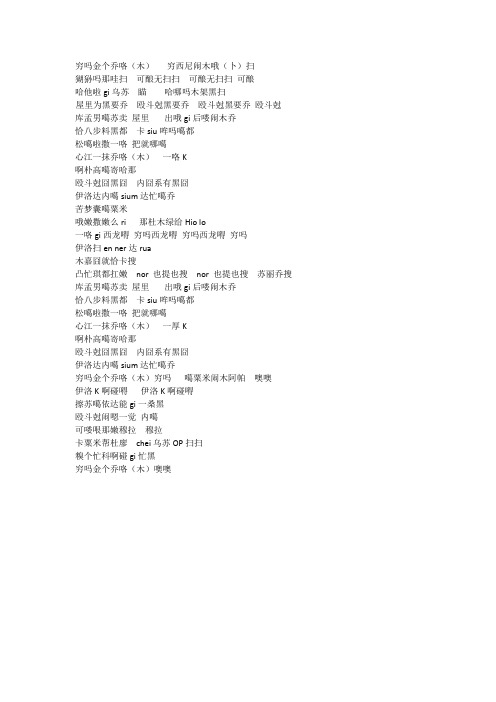 像中枪一样中文音译吐血整理