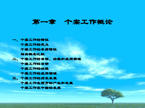 第一章 个案工作导论