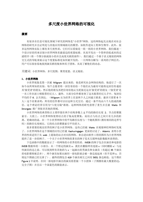 多尺度可视化的小世界网络