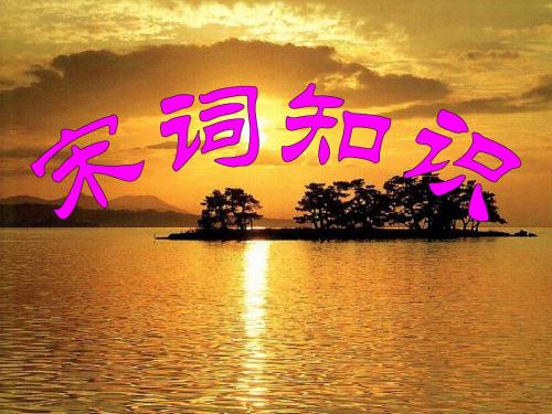 宋词知识