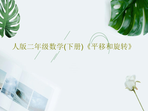 人版二年级数学(下册)《平移和旋转》共40页
