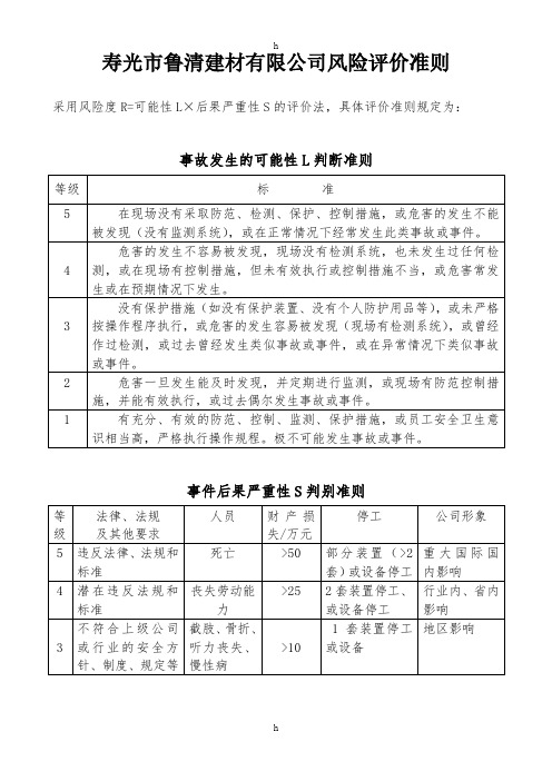 《风险评价准则》word版