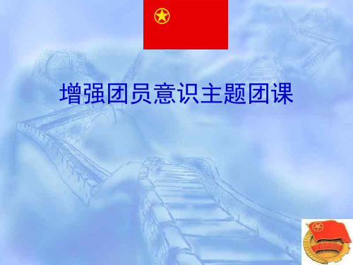 增强团员意识主题PPT教材课件