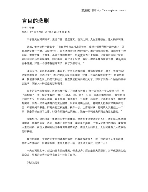 盲目的悲剧