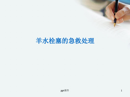 羊水栓塞的急救护理  ppt课件