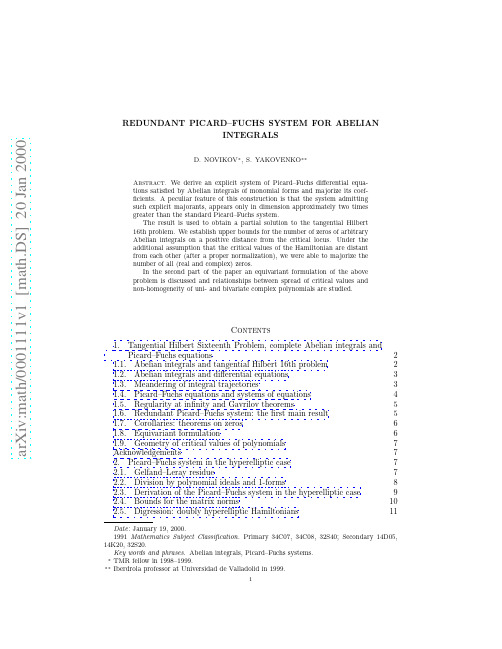 Redundant Picard-Fuchs system for Abelian integrals