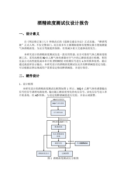 酒精浓度测试仪