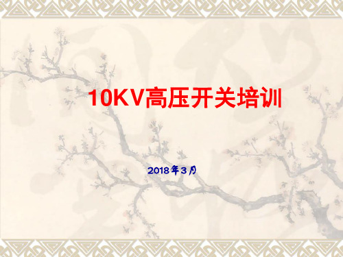 10KV高压开关柜操作(培训课件PPT)