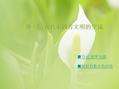 古代东西方文明的交流ppt教学课件