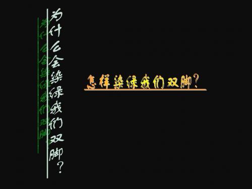 新苏教版语文五年级下册春光染绿我们双脚. PPT课件