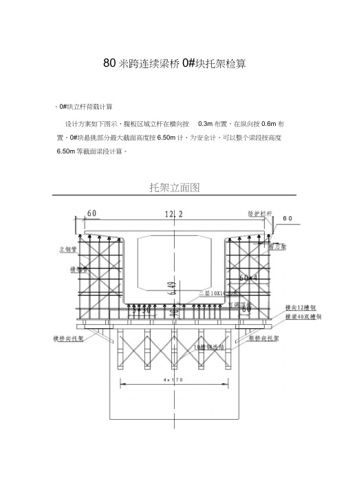 80米跨连续梁桥计算书