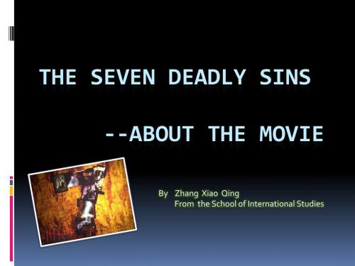 The seven deadly sins